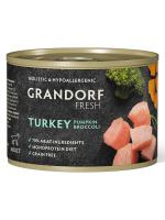 GRANDORF FRESH Консервы для собак Паштет из индейки с тыквой и брокколи 200 г