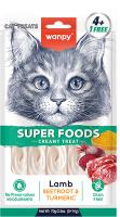 Wanpy Cat Лакомство для кошек «нежное пюре» из ягненка со свеклой и куркумой 70 г