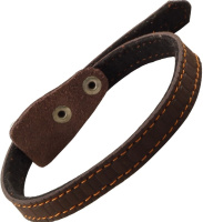 11232059 Ошейник кожаный на синтепоне с тиснением, 15мм*410мм ГАММА