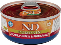 Farmina N&D Cat Pumpkin для кошек консерва курица с тыквой и гранатом 70 г