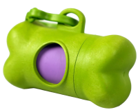 Биодиспенсер Mr.Kranch со сменным рулоном пакетов для выгула собак 15 шт. [22x33 см]