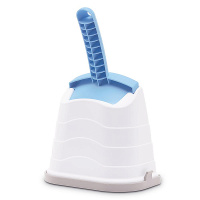 IMAC совочек для туалета на подставке ROMEO 28 см, нежно-голубой [30002]