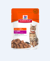 Hills пауч желе 85гр для кошек говядина [уценка]