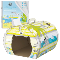 Россия Домик картонный котоДОМ, 28*36,5*32 см.