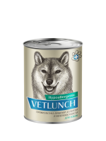конс. Vetlunch Hypoallergenic для собак Профилактика пищевой аллергии и непереносимости, 340 гр