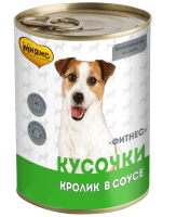 Мнямс Кусочки в соусе с кроликом для собак всех пород «ФИТНЕС» 400 г [уценка]