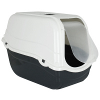 Beeztees Romeo Туалет-домик д/кошек,черно-белый 54*33*42см