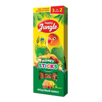 Happy Jungle Палочки для птиц, медовый микс, 3 шт. 90 г.