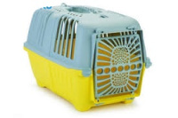 Beeztees Переноска Pratiko серо-желтая 48*31*33 см.