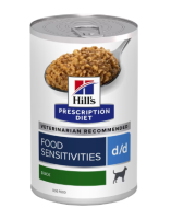 Hills 607710 Диета кон.д/собак D/D Утка лечение пищевых аллергий 370г