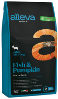 Корм Аллева Натурал для взрослых собак с рыбой и тыквой. Мини (2 кг)