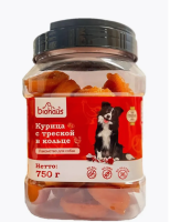 BIOHAUS Лакомство для собак Курица с треской в кольце 750 г ПОШТУЧНО