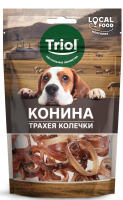Лакомство для собак "Трахея конская в колечках", 30г LOCAL FOOD Triol