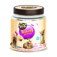 LOLO PETS Печенье для собак - косточки микс, размер S, в банках 300 г.