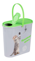 Россия Новинка Контейнер для корма "Барсик", 6 л, 275х130х270 мм (6л М6665)