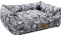 Gamma Лежанка для животных прямоугольная «Дымка» (S, серая, 420*400*150мм)