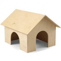 Триол Домик для морской свинки деревянный, 300*230*200 мм.