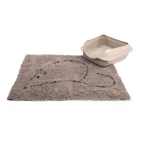 Dog Gone Smart Коврик для кошек супервпитывающий, M,51*79 см, серый