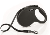 Flexi Рулетка New Classic М, 25 кг., 5м, лента, черная