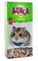 Зерно. Алиса Зерносмесь "Для хомяков + орехи" 450 гр