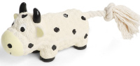 Triol Игрушка из латекса для собак "Буренка с верёвкой", 105/210мм