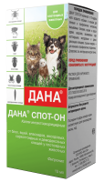 Apicenna Дана Спот-Он д/плотоядных животных 15мл капли инсектоакарицидные