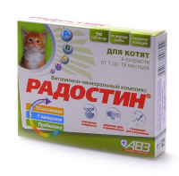Агроветзащита Радостин добавка витаминно-минеральная для котят от 1 до 19 месяцев 90таблеток