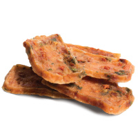 Мясные ломтики для собак из индейки с морковью и шпинатом 70гр. Триол