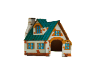 GoSi Сказочный Домик для грызуна "ИЗБУШКА" размер S