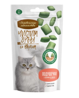 Деревенские лакомства Чистим Зубы для кошек Подушечки крем/лосось 30г