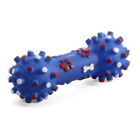 Триол Игрушка для собак, Гантель с шипами, 120 мм.