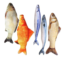 Игрушка д/к Рыбка средняя с кошачьей мятой в ассортименте [без упаковки]