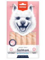 Wanpy Dog Лакомство для собак "Нежное пюре" из лосося с курицей 100 г