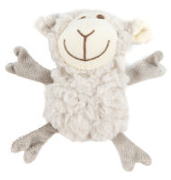 AROMADOG Senior Игрушка для собак Овечка кругляш 14 см с пищалкой, серый [34001]