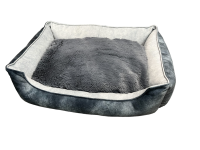 Лежак для животных [60*40] велюр, синий