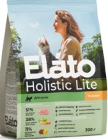 Elato Holistic Lite полнорационный сухой корм для котят с индейкой / для беременных и кормящих кошек (300 гр)