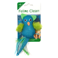 Feline Clean игрушка для кошек Dental Сова, хвост с перьями