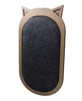 GoSi Когтеточка на стену Фигурная с ушками из ковролина с мятой