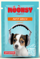 МУНСИ Пауч д/щенков Паштет с курицей, 80 гр *25 [уценка]