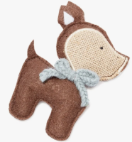 Игрушка NATURAL для кошек из натуральных материалов "Олененок Кантри", 100мм