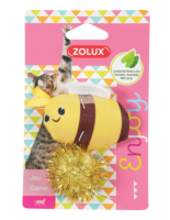 ZOLUX, Игрушка для кошек с кошачьей мятой "Счастливая пчела", 8 см