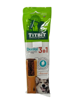 ТИТБИТ ДЕНТАЛ 3в1 с облепихой для собак крупных пород 95 г