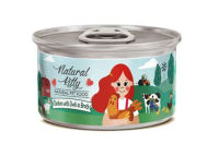 Pettric Natural Kitty влажный корм для взрослых кошек курица с уткой в бульоне, в консервах - 80 г