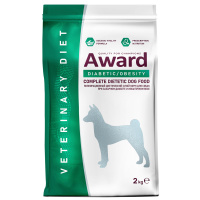 Диетический корм AWARD VETERINARY DIET DIABETIC AND OBESITY для взрослых собак при сахарном диабете и избыточном весе (2 кг)