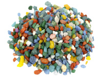 Грунт для аквариума Zoo One природный [крашеный] "Смесь/Калейдоскоп" [2-5 мм], 1 кг