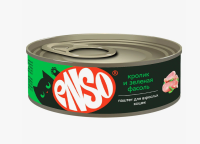 ENSO конс. д/кошек, паштет с кроликом и зеленой фасолью, банка 100 г