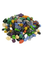 Грунт для аквариума Zoo One природный [крашеный] "Смесь/Калейдоскоп" [5-10 мм], 1 кг