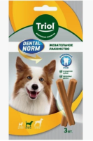 Лакомство для собак средних пород "Палочки жевательные", 75г [уп.3шт.], серия DENTAL NORM