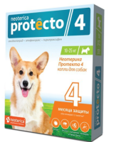 Protecto Капли против блох и клещей для собак, от 10 до 25 кг ПОШТУЧНО [уценка]