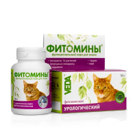VEDA Фитомины для кошек с урологическим фитокомплексом, 50 г.